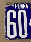 1906 Pennsylvania- Pa Porcelain License Plate