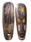 Set Of 2 20  Triabal Masks Tribal Wall Art Island Home Decor Tiki Bar