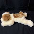 Ty 13  Baby Patches Classic Plush Dog Cream White   Brown Stuffed Animal Toy