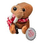 Vintage 1998 Coca Cola 5    Plush Walrus Brown With Bottle And Scarf  Nwt  0124