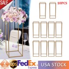 23 6in 10pcs Tall Gold Metal Flower Stand For Wedding Table Centerpieces Decor