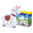Ponycycle Ride On Pony Riding Unicorn Toy White For Kids 3-5 Ux304 Minimal Used