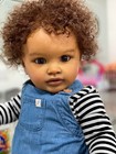 Lifelike Newborn Baby Dolls 26  Soft Cloth Body Black Skin Toddler Poseable Gift