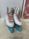 Kids Jackson Evo White Ice Skates 131 12w With Blue Guards Size 13