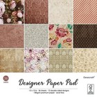 Vintage Flora 12x12 In Double Sided Paper Pad Pack Scrapbook Cardstock 