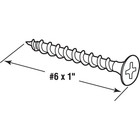  6 X 1 In  Phillips Drive Bugle Head Coarse Thread Drywall Screws  250-pack 