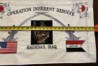 Us Forces Embroidered Skeleton Operator Morale Flag From Iraq New