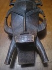 Vintage African Senufo Kpelie Hand Carved Wood Mask Tribal Art 21  Large 