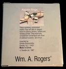 Silver Plate Napkin Rings Set Of 4 Wm A Roger   s New In Box Lightweight 1980s