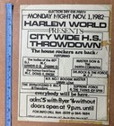 1982 Doug E Fresh The Force M c  s The Hypnotizing-5 Nyc Rap Show Flyer Hip Hop