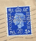 British Censor  April 1941 Cover With With Perfin Used As 2 1 2 D  Postage