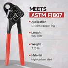 Iwiss F1807 Angle Head Pex Crimping Tool For Copper Rings - 1 2-inch Crimper