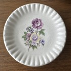 Vintage Purple Flowers Mini Small Butter Pat Plate Dish 3 75    Soft Romantic