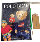 Ralph Lauren Polo Bear Coloring Book W  Stickers  Pencils  Crayons   Rl Navy Box