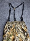 Scent-lok Carbon Alloy Camo Hunting Pants Mens Medium Adjustable Waist suspender