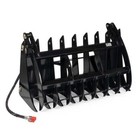 Titan Attachments 60  Root Grapple Rake  Universal Skid Steer Mount