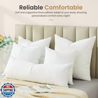 Bhz Euro Throw Pillow Inserts  16x16 Down Feather Alternative Pil