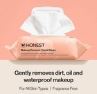 90 Count - Honest Beauty Fragrance Free Cleansing Makeup Remover Facial Wipes
