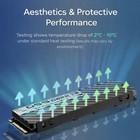 M 2 Ssd Double-sided Heat Sink Cooler With Thermal Pad For Pc ps5 Pcie Nvme Ssd