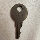 Vintage Lom4 Marked Key Blank Collectible Decor Unique Antique Locksmith Tool