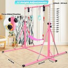 Foldable Gymnastics Bar 5ft Horizontal Bar adjustable Kids Training Bar For Kids