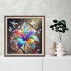 Lily Flower Diamond Art Kits For Adults  Round Full Drill 5d Diamond Painting Ki