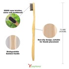Easyhonor Extra Soft Toothbrush  Natural Bamboo Toothbrush - 4-pack