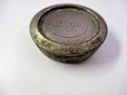 2 Oz Silver Tone Jeweler Store Workshop Balance Scale Nesting Weight Antique