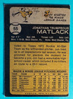 Signed Jon Matlack Autographed 1973 Topps Baseball Card - Mets