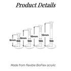 Fectas 20-38pcs Clear Piercing Jewelry Bioflex Plastic Earrings Nose Rings St   