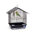 Prevue Pet Parakeet Manor Bird Cage With Handle Easy Storage - Black