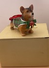 Dnc Porcelain Pembroke Welsh Corgi Ornament W  24k Gold Trim Nib