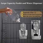 Kenond Hanging Automatic Food Water Dispenser  35oz Rabbit Feeder Guinea Pig    