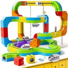 Electric Train Set  3d Cube Track-diy Rail Cube Block Kit