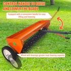 40  Tow Behind Lawn Spike Aerator W  Universal Hitch For Soil Penetrator Tractor