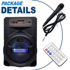 6000w Portable Bluetooth Speaker Sub Woofer Heavy Bass Sound System Party   Mic