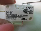 Cherry 72p D44y Microswitch Micro Switch 10 3 a 250vac 1 2 Hp 40t125 5e4 Nc