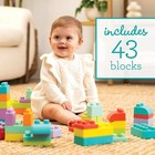 43-piece Super Soft 1st Building Blocks - For Babies   Toddlers  Stack   Squish