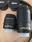 Nikon D5600 Dslr Camera Body W 2-lens Kit  af-p 18-55mm    70-300mm 