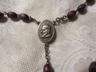Antique Padre Pio Reliquary Rosary Crucifix Relic Medal Fine Crucifix