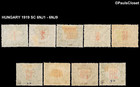 Hungary 1919 Sc 6nj1-6nj9 Postage Due Green   Red 1f -30f Mhr Og F vf