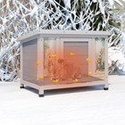 24   Small Heated Cat House Outdoor Indoor  Insulated Rabbit Hutch W  Warm Liner