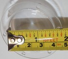 Acrylic Dome plastic Hemisphere - Clear - 1 5  Diameter  1 4  Flange With Pre   
