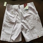 Izod Chino Shorts Light Purple Cotton 10 5  Inseam Flat Front Pockets Belt Loops