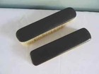 Antique Ebony Clothes Brushes Victorian Dressing Table Dresser Black Treen C X 2