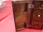 Antique Treadle Sewing Machine Wooden Drawers 1 Set Of 3 Drawers W  Door