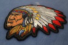 Native American Indian Head Dress Patch - 4x3 7 Inch - P5693