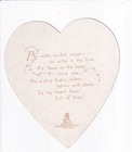 Antique Valentine Card  Cupid Carries A Large White Box  Tuck 1910