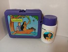 Vintage Disney Pocahontas Thermos Lunch Box Set     90s Collector Piece Purple