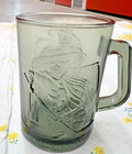 Vintage 1977 Mcdonald   s Hamburglar Frosted Glass Mug Mcdonaldland Series Vintage
